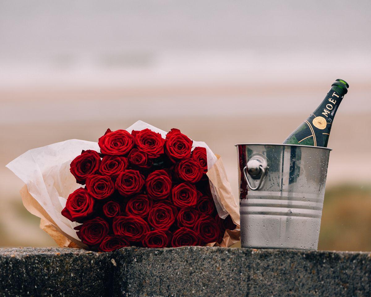 Combo Rosas e Espumante